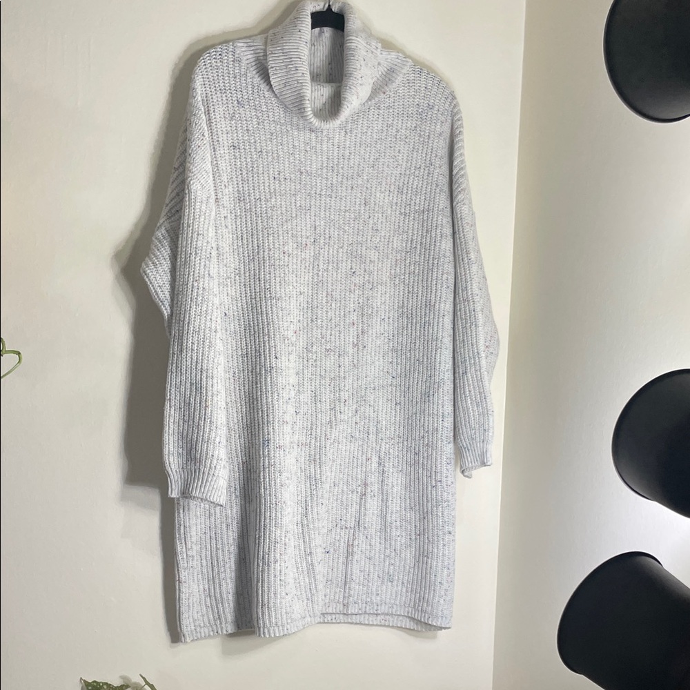 In The Style Women’s Speckled Knit Turtleneck Sweater Dress Size 14/16 (L)